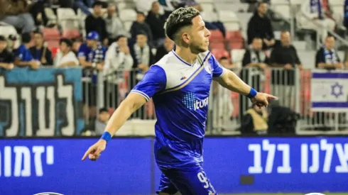 Adrián Ugarriza celebrando.