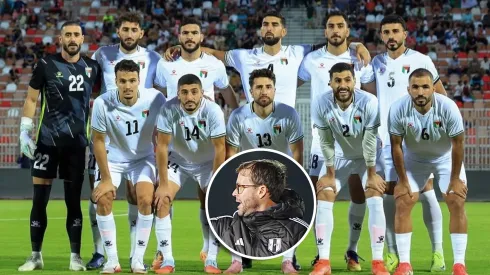 Selección de Palestina y Manuel Barreto.