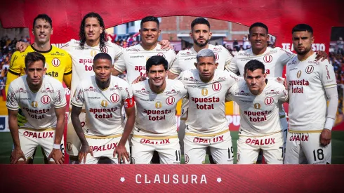 El plantel de Universitario ante Chankas.