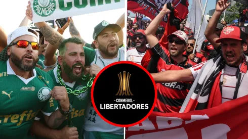 Barras bravas de Palmeiras vs. Flamengo.