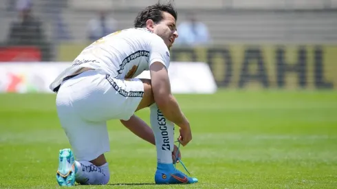 Alan Mozo en el partido ante Monterrey
