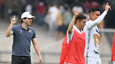 Mozo en el partido ante Pachuca
