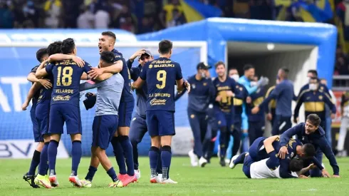 Pumas festeja un triunfo ante el América.
