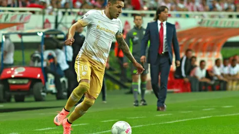 Ismael Sosa en el estadio Akron
