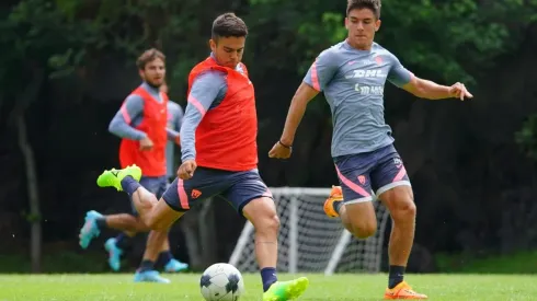 Marco García y Santiago Trigos en el entrenamiento
