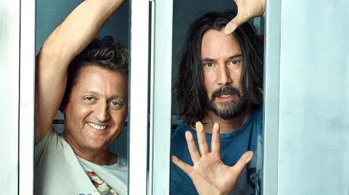 Alex Winter y Keanu Reeves en "Bil & Ted 3"
