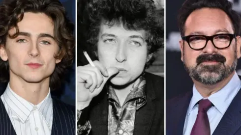 Timothee Chalamet, Bob Dylan y James Mangold
