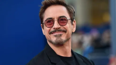 Robert Downey Jr en un evento de Avengers
