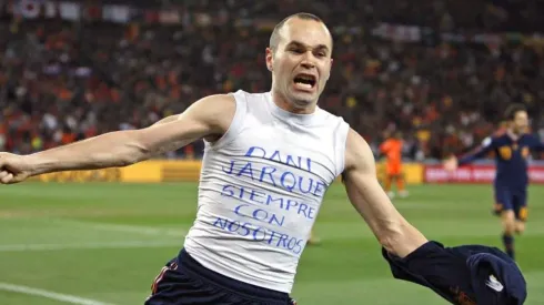 Andrés Iniesta en la Copa del Mundo 2010
