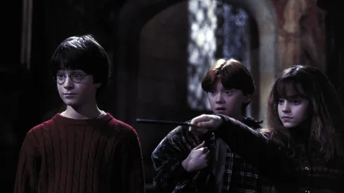 Daniel Radcliffe, Ruper Grint y Ema Watson en Harry Potter
