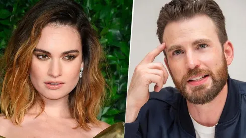 Las imágenes que prueban el encuentro entre Lily James y Chris Evans en un hotel de Londres