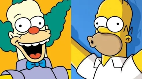 Homero y Krusty
