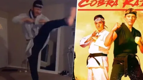 El video viral de un fanático imitando a los luchadores de 'Cobra Kai' se viraliza en las redes