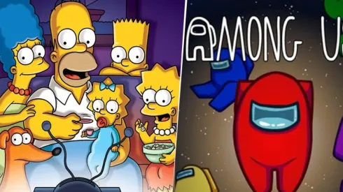 Los Simpsons y la extraña relación que tiene con el videojuego 'Among Us'.
