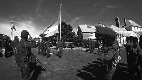 El Ejército argentino en las Islas Malvinas.
