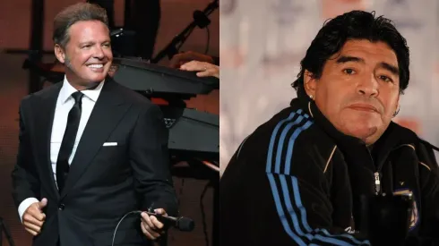 Diego Maradona y Luis Miguel.
