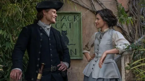 Sam Heughan y Caitriona Balfe
