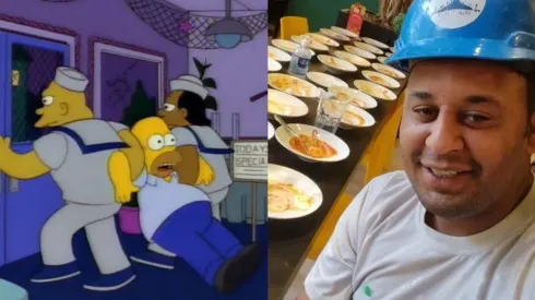 ¡La última predicción de Los Simpson! Lo expulsaron de un restaurante por comer mucho.
