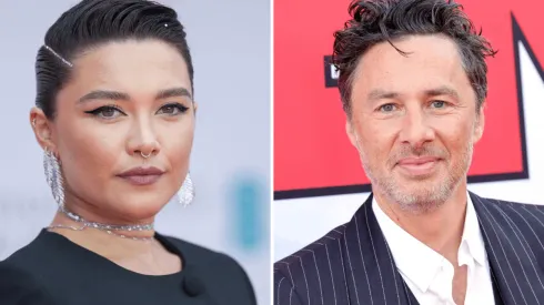 Florence Pugh y Zach Braff, en pareja hace tres años.
