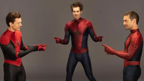 Tom Holland, Andrew Garfield y Tobey Maguire
