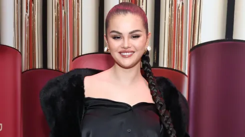 Selena Gomez celebrates the launch of Rare Beauty's Soft Pinch Tinted Lip Oil Collection on March 29, 2023.
