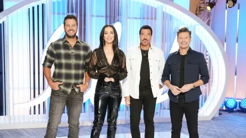 Luke Bryan, Katy Perry, Lionel Richie, and Ryan Seacrest 
