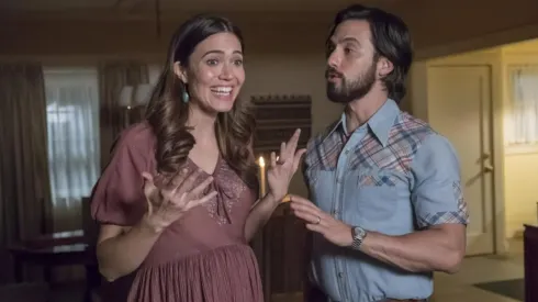 Mandy Moore and Milo Ventimiglia in "This Is Us" 
