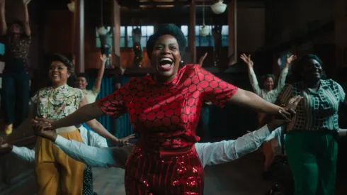 Fantasia Barrino, Taraji P. Henson and Danielle Brooks in The Color Purple.
