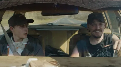 Kyle Gallner and Johnny Berchtold in 'The Passenger'
