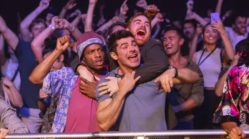 Zac Efron, Jermaine Fowler and Andrew Santino in Ricky Stanicky.

