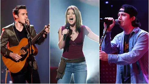 L-R: Kris Allen, Kelly Clarkson, and Noah Thompson
