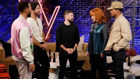 Reba McEntire, John Legend, Chance the Rapper and Dan + Shay in The Voice.
