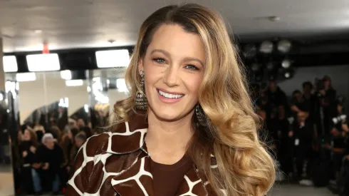 Blake Lively attends the Michael Kors Collection Fall/Winter 2024 Runway Show.
