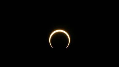 An annular solar eclipse 
