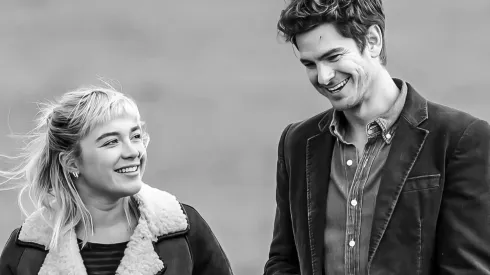 Florence Pugh and Andrew Garfield in We Live in Time.
