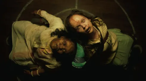 Olivia O'Neill and Lidya Jewett in The Exorcist: Believer.
