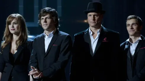 Woody Harrelson, Jesse Eisenberg, Isla Fisher and Dave Franco Now You See Me.
