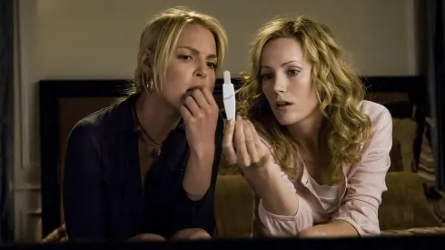 Katherine Heigl and Leslie Mann in Knocked Up.
