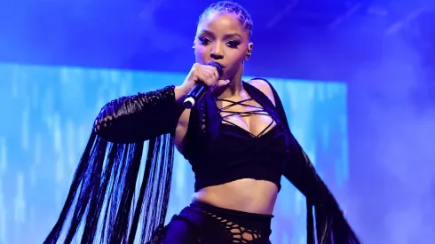 Chlöe performs at Gobi Tent during the 2024 Coachella Valley Music and Arts Festival at Empire Polo Club on April 19, 2024 in Indio, California.
