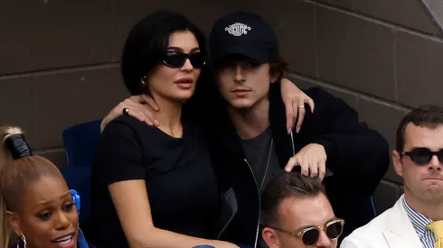 Timothée Chalamet and Kylie Jenner at the 2023 US Open

