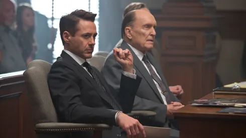 Robert Downey Jr. and Robert Duvall in The Judge.
