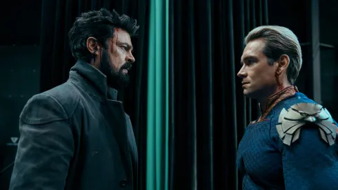Karl Urban and Antony Starr in The Boys.

