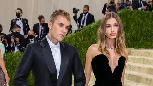 Justin Bieber and Hailey Bieber attending the 2021 Met Gala
