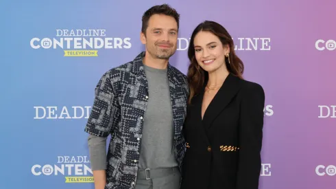 Sebastian Stan and Lily James 
