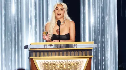 Kim Kardashian in The Roast of Tom Brady.
