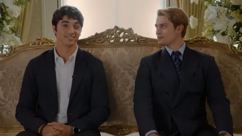 Taylor Zakhar Perez and Nicholas Galitzine in Red, White & Royal Blue.
