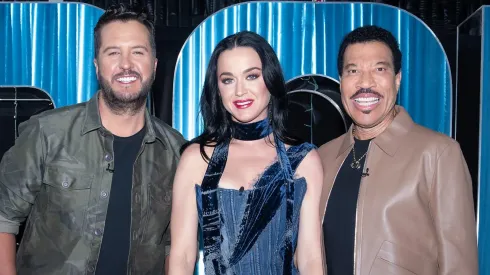 Katy Perry, Luke Bryan and Lionel Richie in American Idol.
