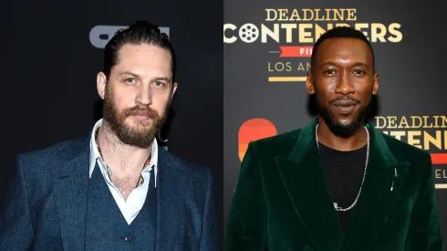 Tom Hardy attends the premiere of FX's "Taboo" at DGA Theater on January 9, 2017 in Los Angeles, California – Mahershala Ali from Apple Original Film's 'Swan Song' attends Deadline's The Contenders Film at DGA Theater Complex on November 14, 2021 in Los Angeles, California.
