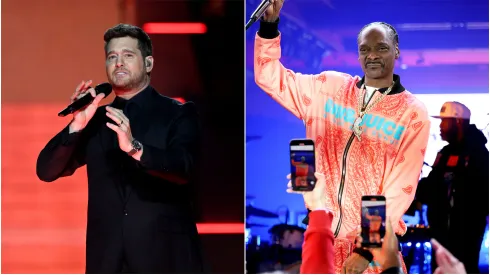 Michael Bublé and Snop Dogg 
