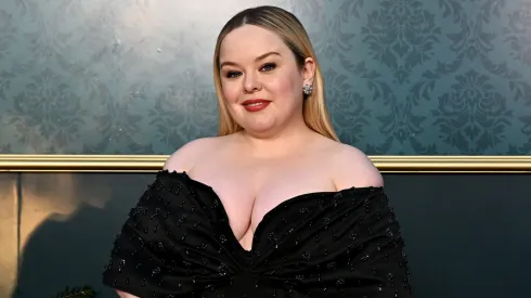 Nicola Coughlan attends the "Bridgerton" Season 3 launch on the grounds of Milton Park Country House on April 21, 2024.
